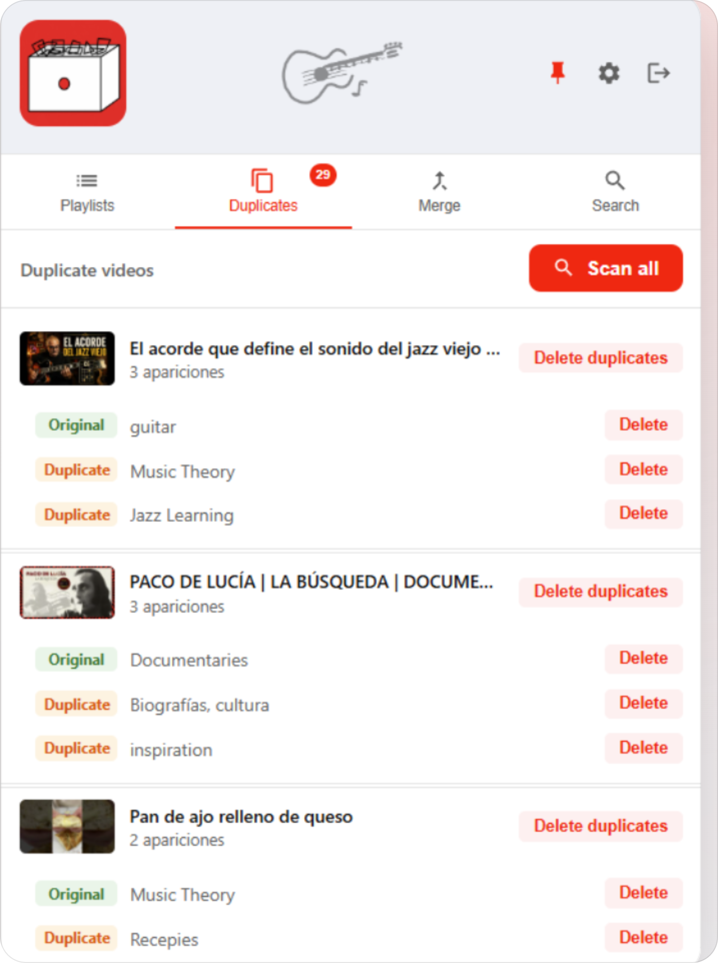 Find duplicate videos