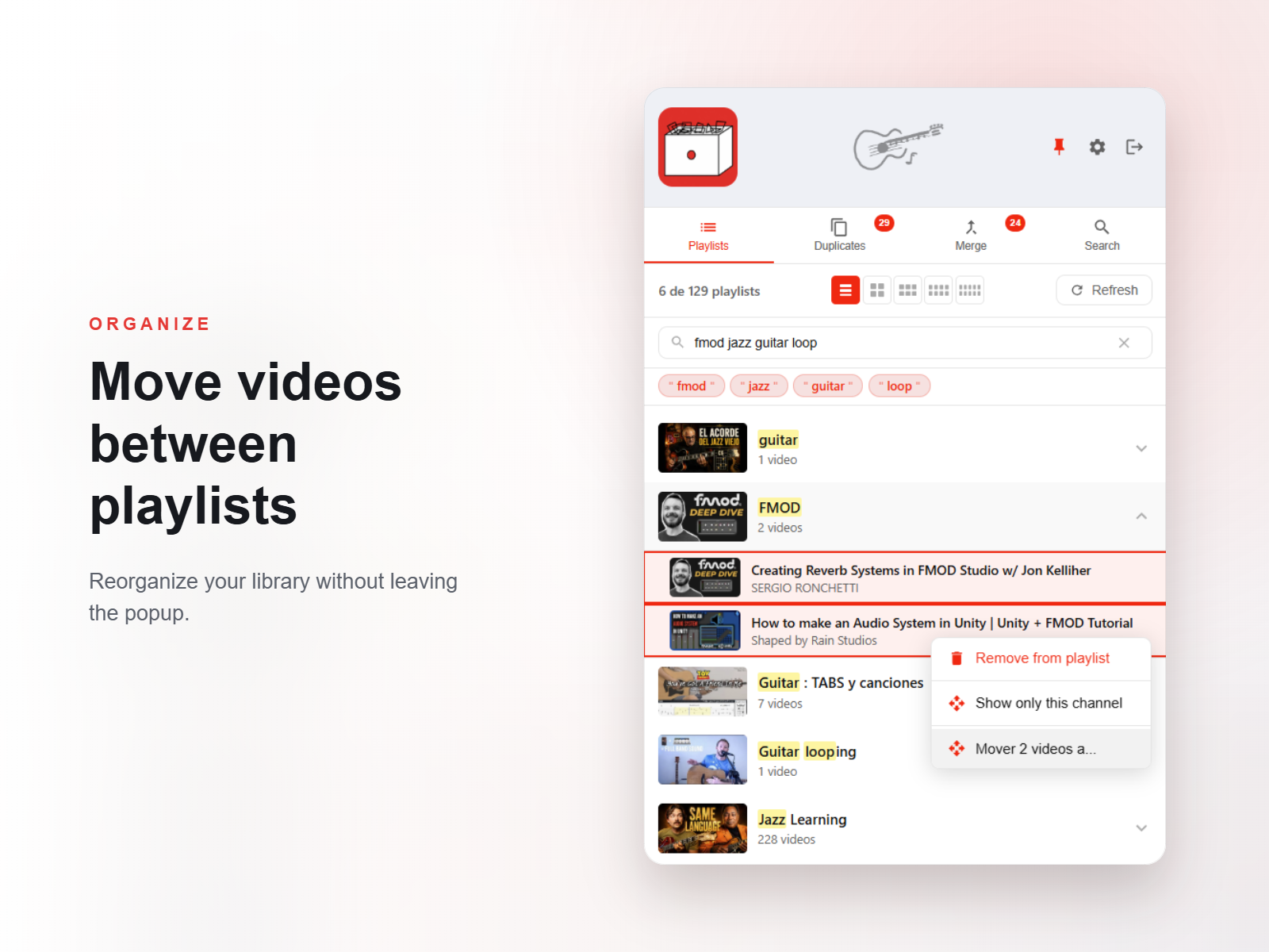 Move videos