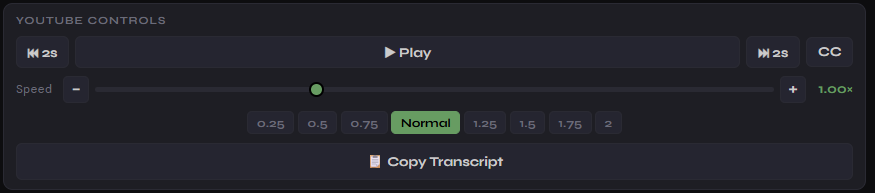 Playback controls
