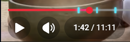 Timeline markers on YouTube progress bar